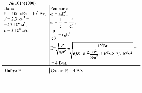 Задачник, 11 класс, А.П.Рымкевич, 2003, задание: 1014