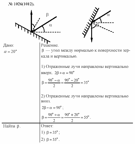 Задачник, 11 класс, А.П.Рымкевич, 2003, задание: 1026