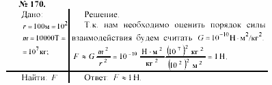 Задачник, 11 класс, А.П.Рымкевич, 2003, задание: 170