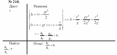Задачник, 11 класс, А.П.Рымкевич, 2003, задание: 210