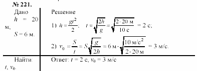 Задачник, 11 класс, А.П.Рымкевич, 2003, задание: 221