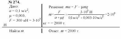 Задачник, 11 класс, А.П.Рымкевич, 2003, задание: 274