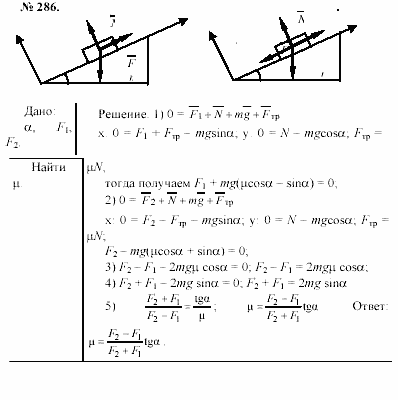 Задачник, 11 класс, А.П.Рымкевич, 2003, задание: 286