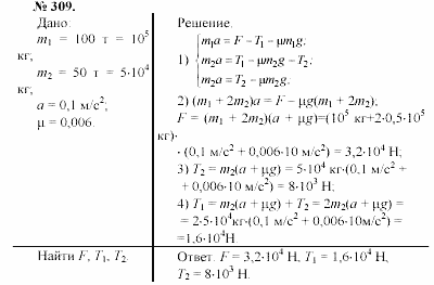 Задачник, 11 класс, А.П.Рымкевич, 2003, задание: 309