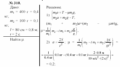 Задачник, 11 класс, А.П.Рымкевич, 2003, задание: 310