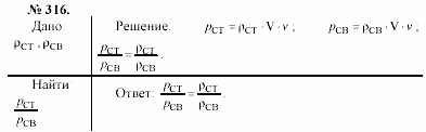 Задачник, 11 класс, А.П.Рымкевич, 2003, задание: 316