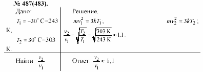 Задачник, 11 класс, А.П.Рымкевич, 2003, задание: 487