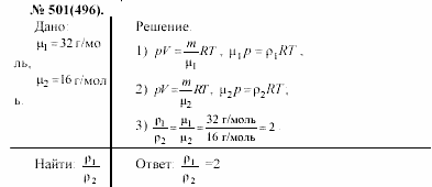Задачник, 11 класс, А.П.Рымкевич, 2003, задание: 501