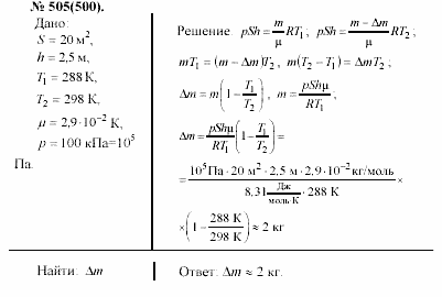 Задачник, 11 класс, А.П.Рымкевич, 2003, задание: 505