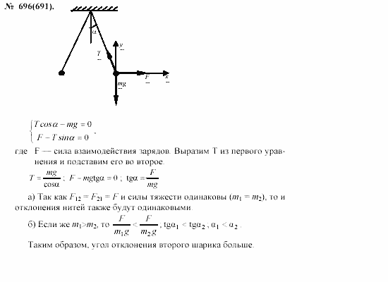 Задачник, 11 класс, А.П.Рымкевич, 2003, задание: 696