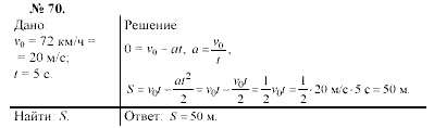 Задачник, 11 класс, А.П.Рымкевич, 2003, задание: 70