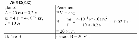 Задачник, 11 класс, А.П.Рымкевич, 2003, задание: 842