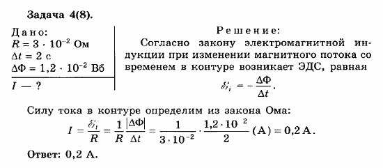 Физика, 11 класс, Мякишев, Буховцев, Чаругин, 2014, 2 Задача: 4(8)