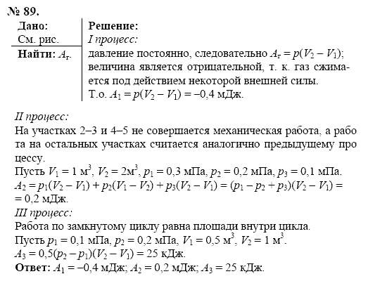 Оптика. Тепловые явления. Строение и свойства вещества, 11 класс, Громов, Родина, 2001-2012, задачи и упражнения Задача: 89