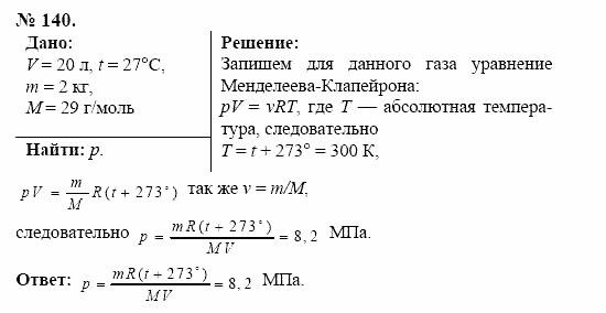Оптика. Тепловые явления. Строение и свойства вещества, 11 класс, Громов, Родина, 2001-2012, задачи и упражнения Задача: 140