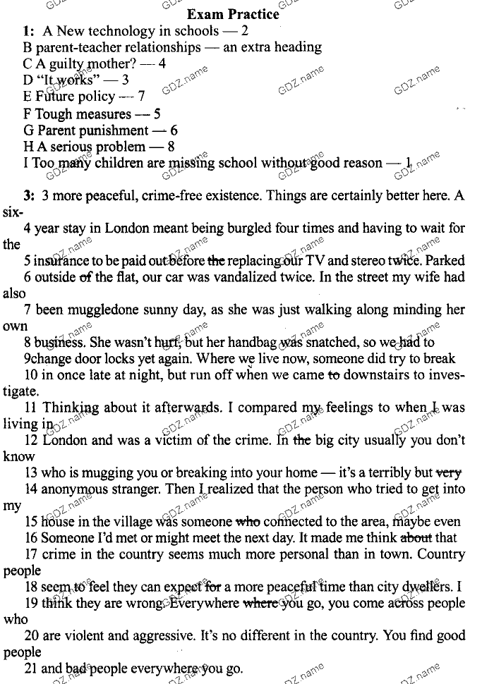 New Millennium English. Students Book и Workbook, 11 класс, Деревянко, 2006-2012, UNIT 8 Задание: exam practice