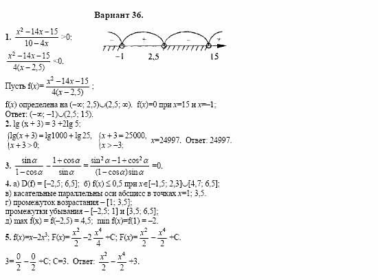 Сборник заданий, 11 класс, Дорофеев, Муравин, 2008, Раздел 1. Задания 1-5 для экзаменов