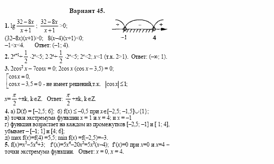 Сборник заданий, 11 класс, Дорофеев, Муравин, 2008, Раздел 1. Задания 1-5 для экзаменов