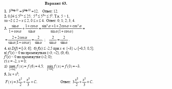 Сборник заданий, 11 класс, Дорофеев, Муравин, 2008, Раздел 1. Задания 1-5 для экзаменов