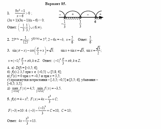 Сборник заданий, 11 класс, Дорофеев, Муравин, 2008, Раздел 1. Задания 1-5 для экзаменов 