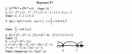 Сборник заданий, 11 класс, Дорофеев, Муравин, 2008, Раздел 1. Задания 1-5 для экзаменов 