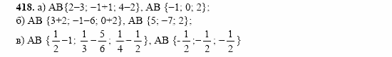 Геометрия, 11 класс, Л.С. Атанасян, 2002, задачи Задача: 418