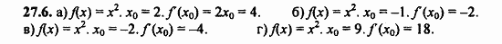 ГДЗ Алгебра и начала анализа. Задачник, 11 класс, А.Г. Мордкович, 2011, § 27 Определение производной Задание: 27.6