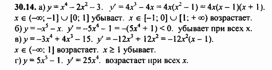 ГДЗ Алгебра и начала анализа. Задачник, 11 класс, А.Г. Мордкович, 2011, § 30 Применение производной исследования функций Задание: 30.14