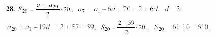 Начала анализа, 11 класс, А.Н. Колмогоров, 2002, Глава V. Задачи на повторение Задание: 28