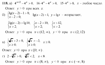 Начала анализа, 11 класс, А.Н. Колмогоров, 2002, Глава V. Задачи на повторение Задание: 118