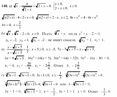 Начала анализа, 11 класс, А.Н. Колмогоров, 2002, Глава V. Задачи на повторение Задание: 148