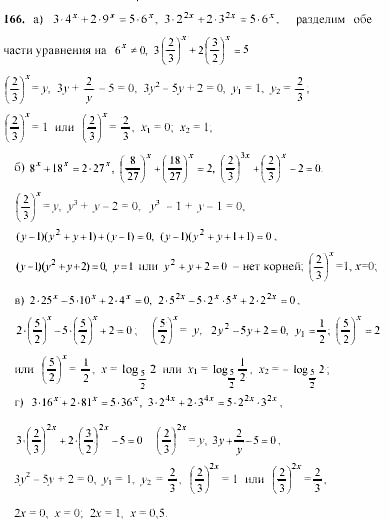 Начала анализа, 11 класс, А.Н. Колмогоров, 2002, Глава V. Задачи на повторение Задание: 166