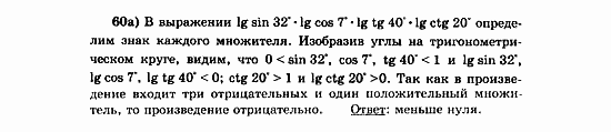 Начала анализа, 11 класс, А.Н. Колмогоров, 2010, Глава V. Задачи на повторение Задание: 60а