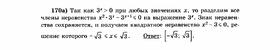 Начала анализа, 11 класс, А.Н. Колмогоров, 2010, Глава V. Задачи на повторение Задание: 170а