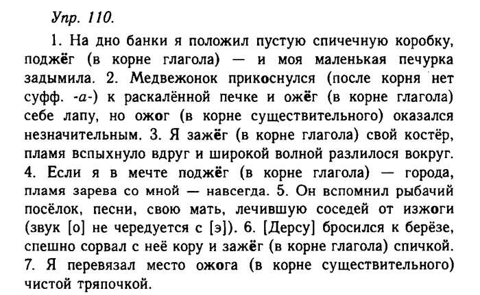 Гольцова русский 10 11 учебник читать. Русский язык упражнение 110.
