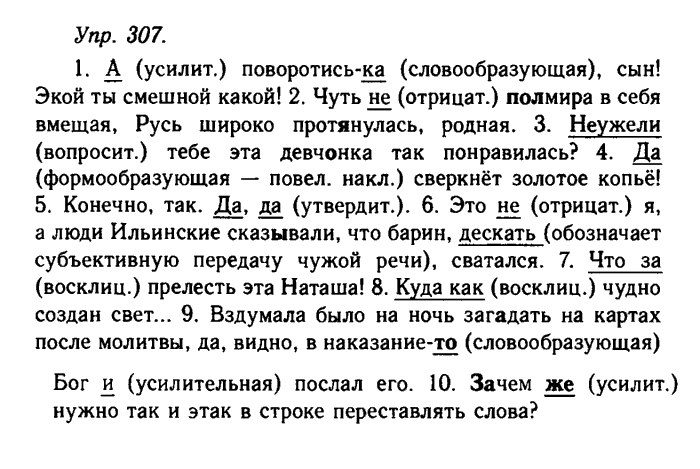 Русский язык, 11 класс, Гольцова, Шамшин, 2011, задание: 307