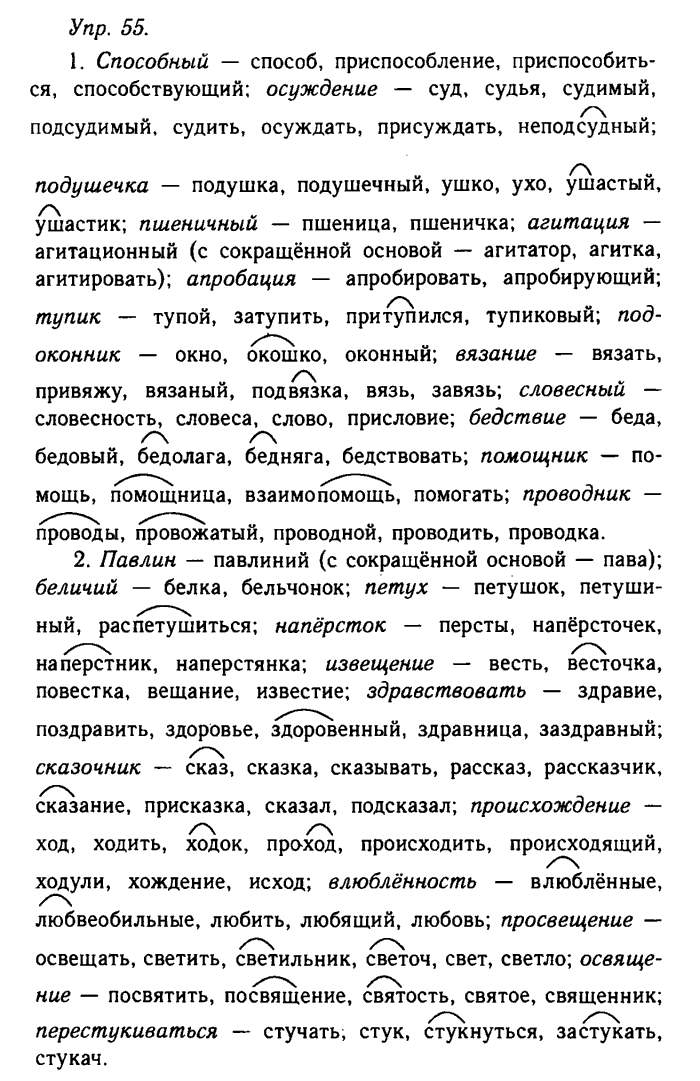 Русский язык, 11 класс, Гольцова, Шамшин, 2011, задание: 55