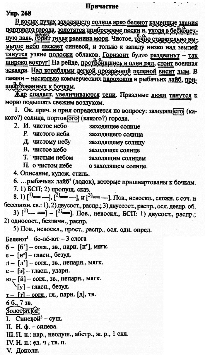 Русский язык, 11 класс, Дейкина, Пахнова, 2009, задание: 268