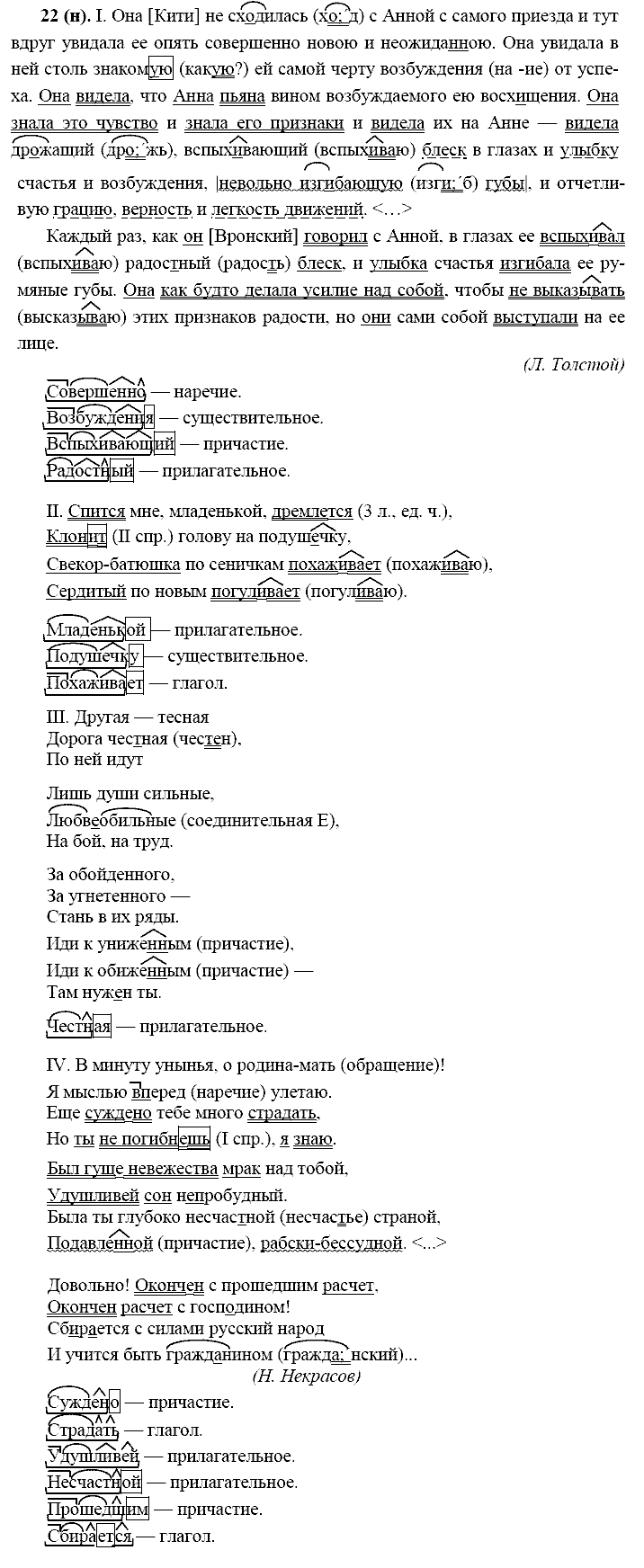 Русский язык, 11 класс, Власенков, Рыбченков, 2009-2014, задание: 22 (н)