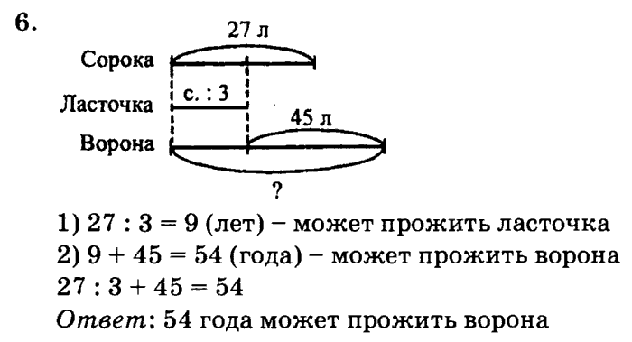 1, 2, 3 часть, 2 класс, Петерсон Л. Г, 2010 - 2015, Учебник. Часть 3, Урок №29 Задание: 6