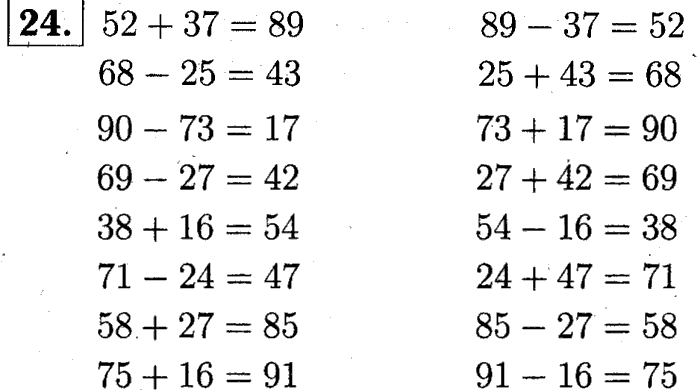 1, 2 Часть учебник и Проверочные работы, 2 класс, Моро, Бантова, Бельтюкова, 2015, Что узнали. Чему научились Задача: 24