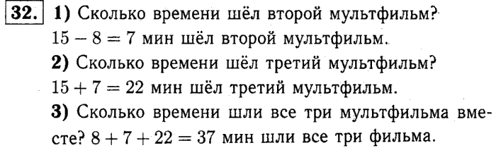 1, 2 Часть учебник и Проверочные работы, 2 класс, Моро, Бантова, Бельтюкова, 2015, Что узнали. Чему научились Задача: 32