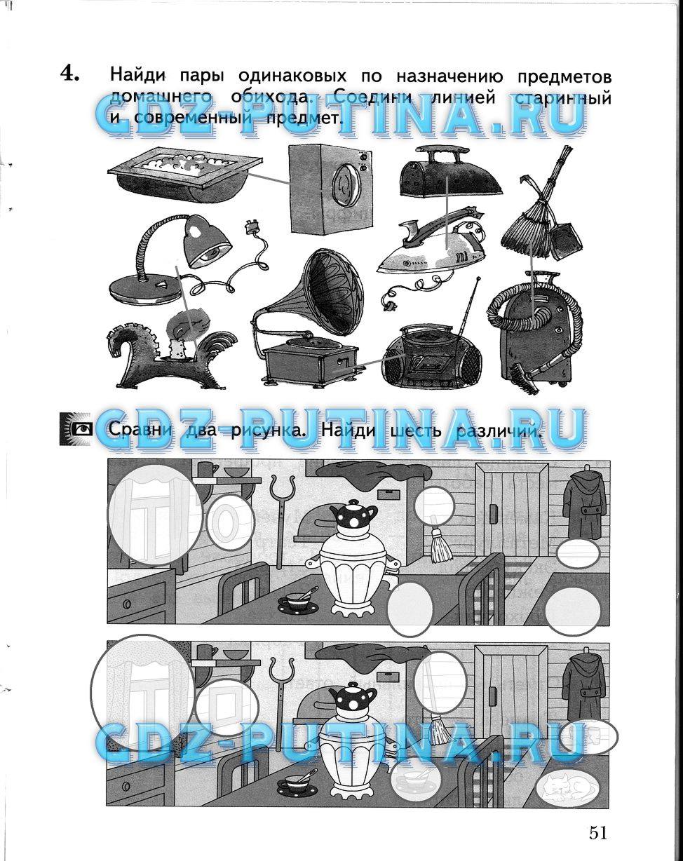Рабочая тетрадь, 2 класс, Виноградова Н.Ф., 2013, Часть 1 Задание: 51