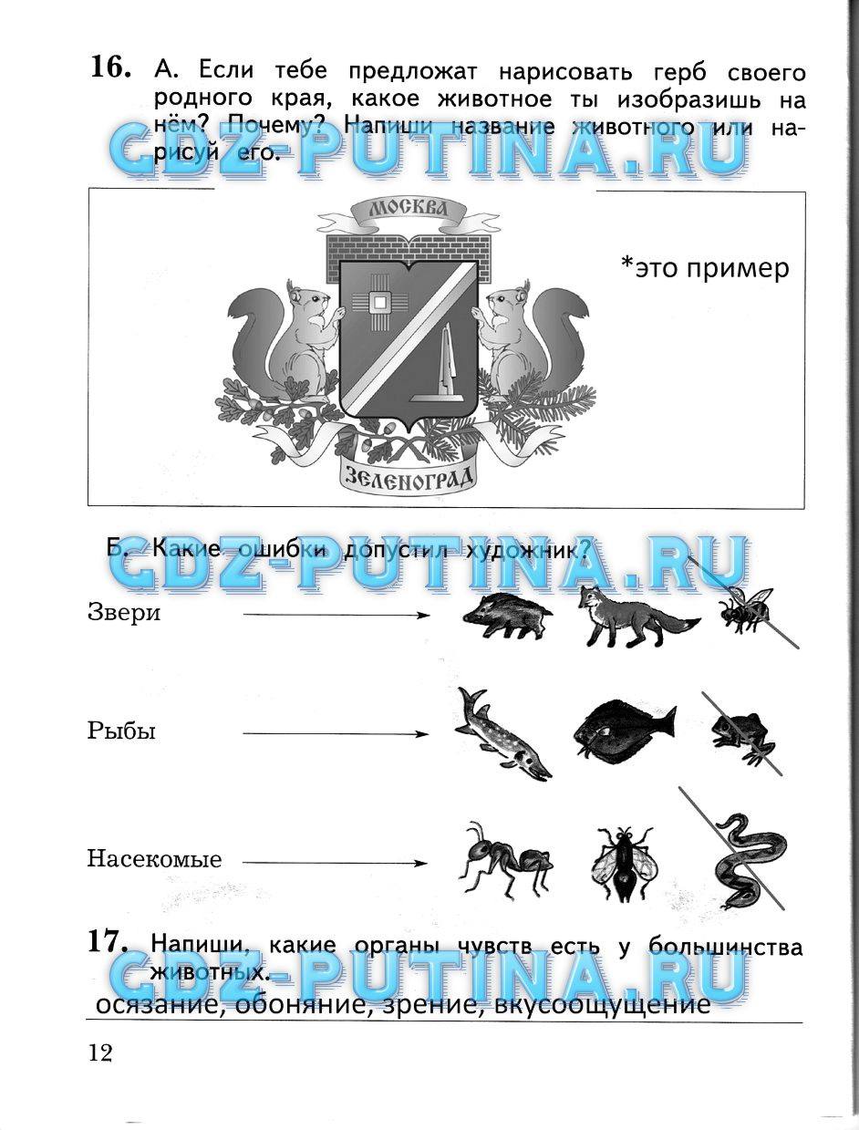 Рабочая тетрадь, 2 класс, Виноградова Н.Ф., 2013, Часть 2 Задание: 12