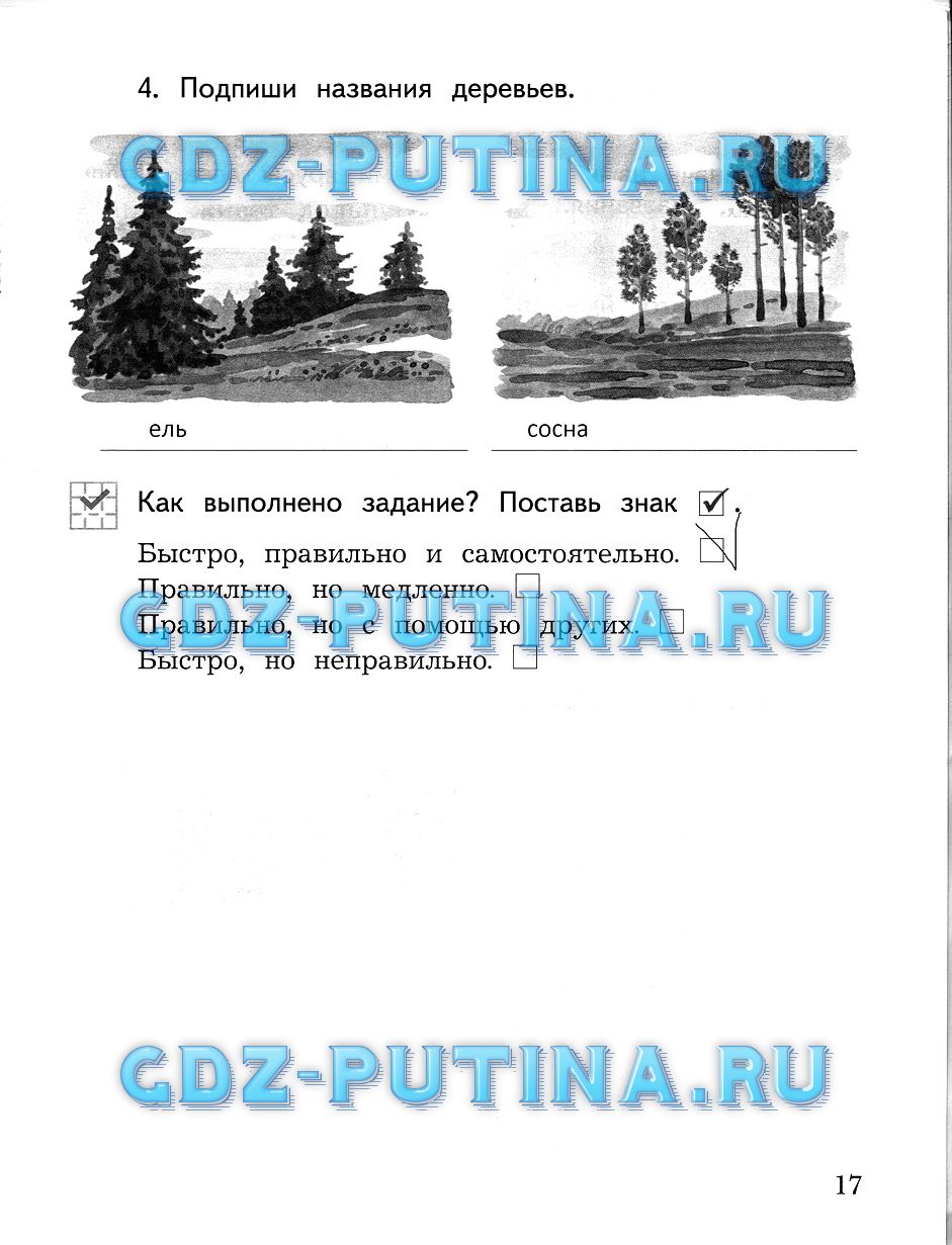 Рабочая тетрадь, 2 класс, Виноградова, 2015, Часть 2 Задание: 17