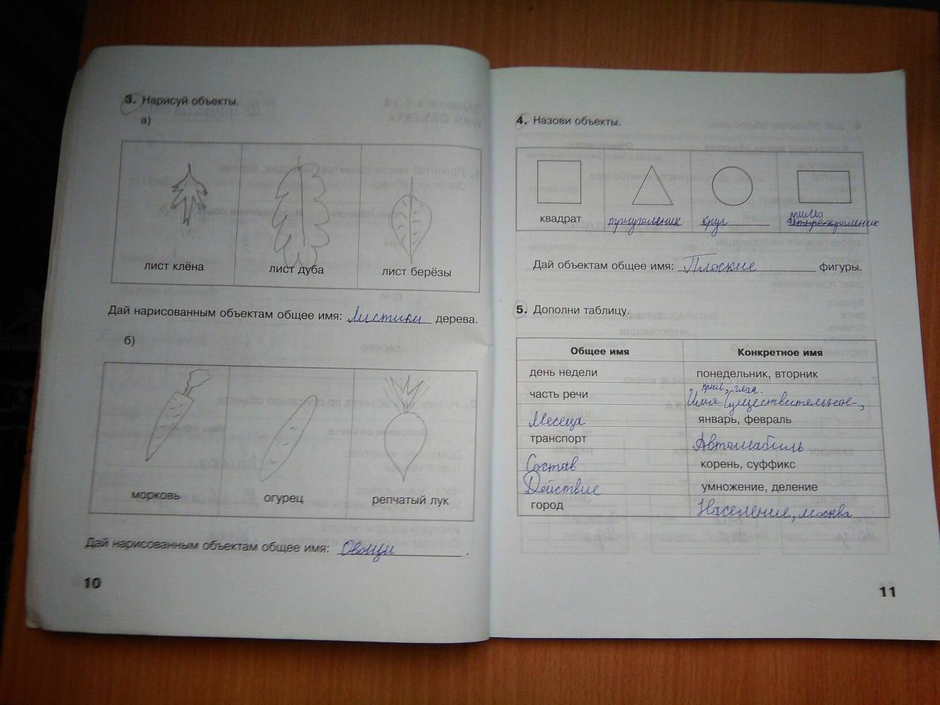 Рабочая тетрадь. Часть 2, 3 класс, Матвеева Н.В., Челак Е.Н., 2011, задание: стр. 10-11