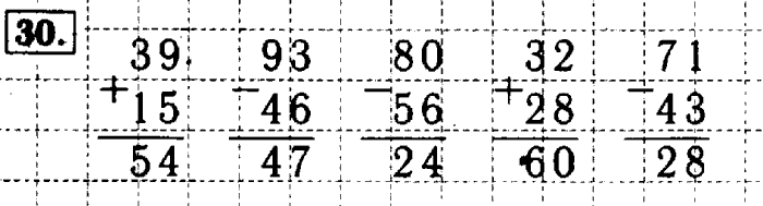 Рабочая тетрадь: часть 1, часть 2, 3 класс, Моро, Волкова, 2015, Рабочая тетрадь. Часть 1, Числа от 1 до 100, Умножение и деление, Задание: 30