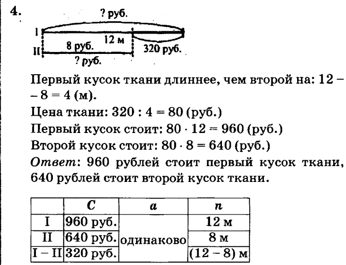 учебник: часть 1, часть 2, часть 3, 3 класс, Петерсон, 2013, Урок №19. Решение задач Задача: 4