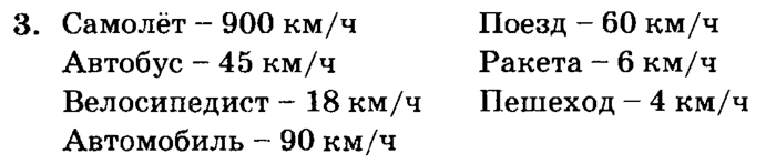 учебник: часть 1, часть 2, часть 3, 3 класс, Петерсон, 2013, Урок №1. Скорость. Время. Расстояние Задача: 3