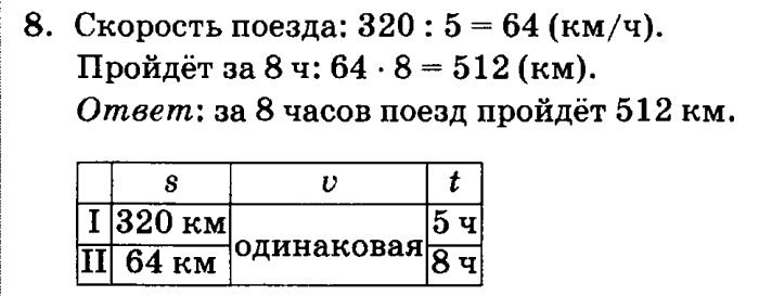 учебник: часть 1, часть 2, часть 3, 3 класс, Петерсон, 2013, Урок №3. Формула пути Задача: 8